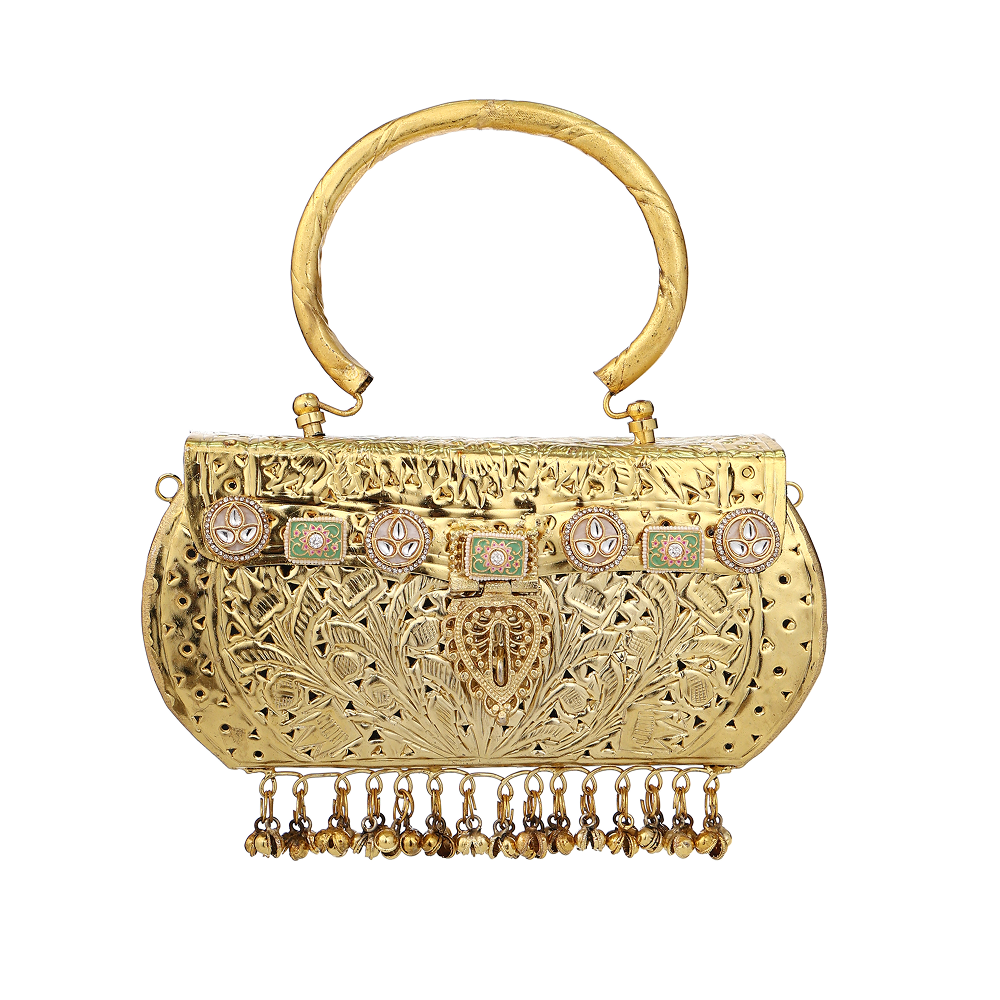 Brass Ghungroo Clutch Secondary image