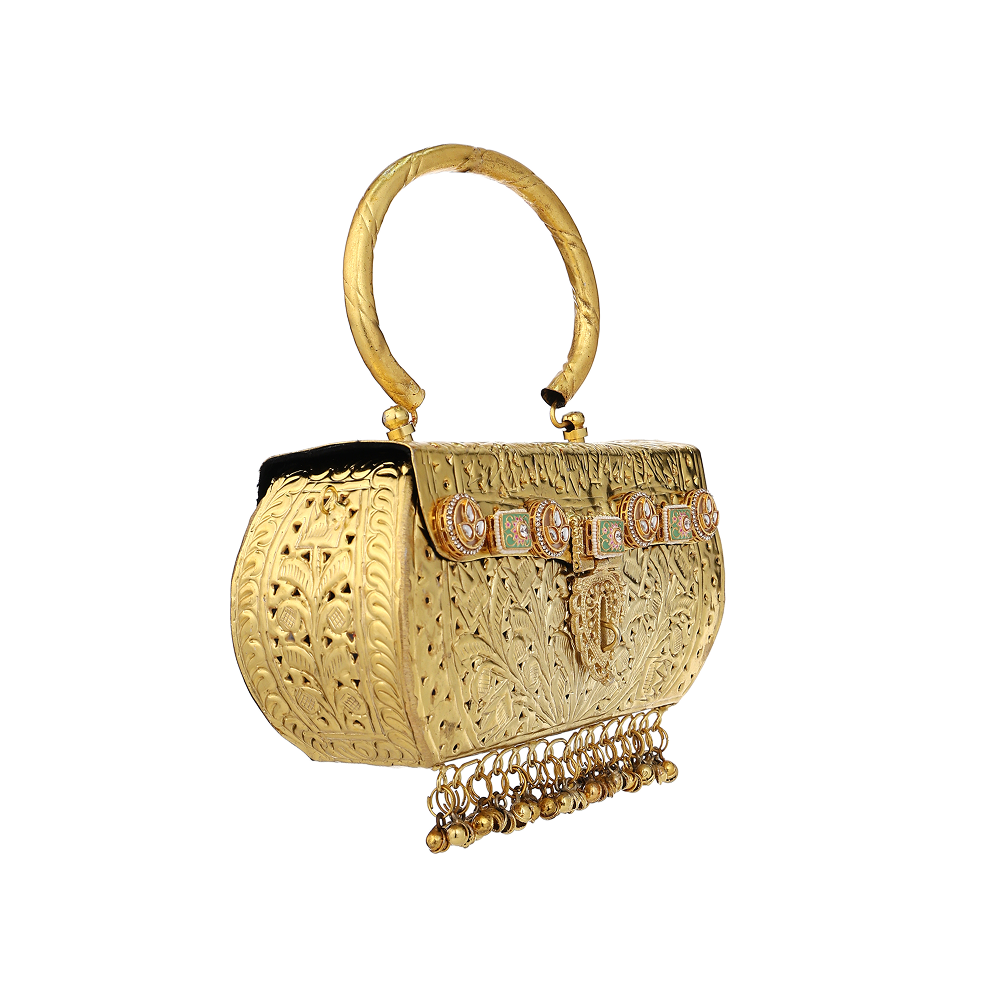 Brass Ghungroo Clutch