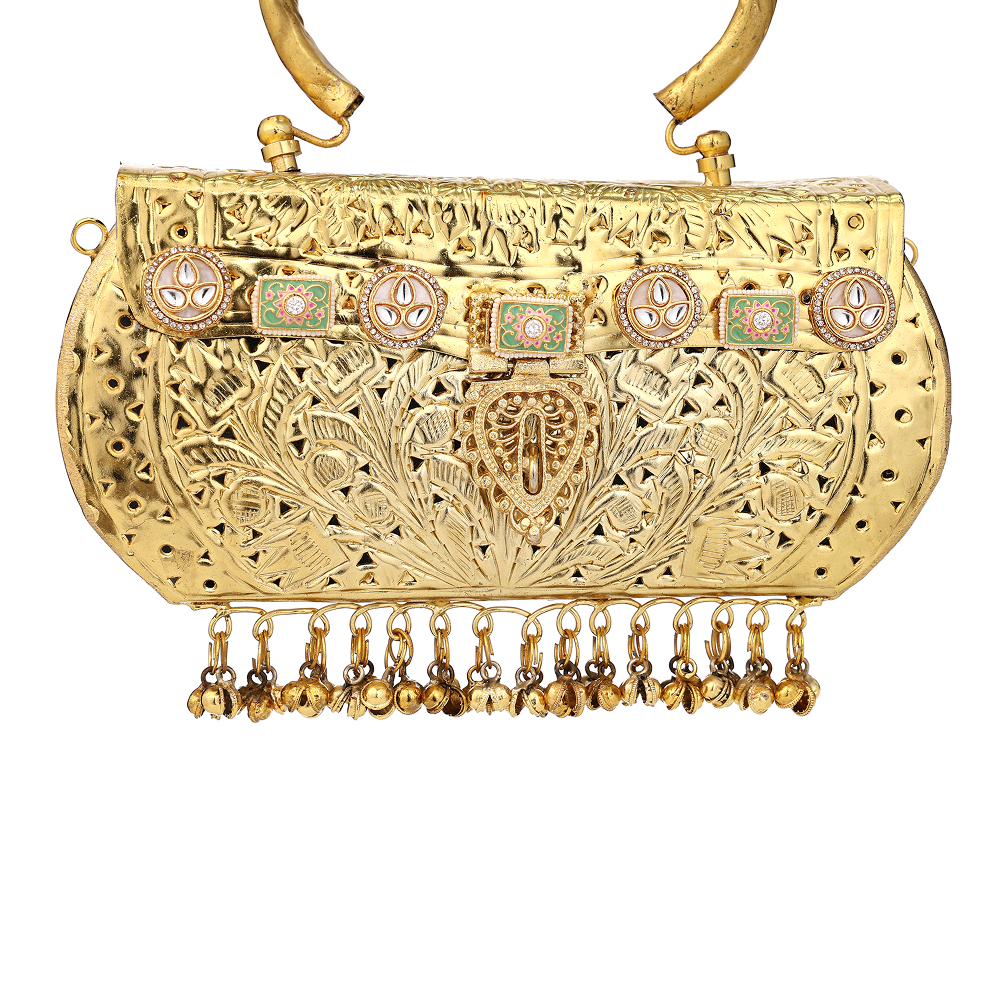 Brass Ghungroo Clutch